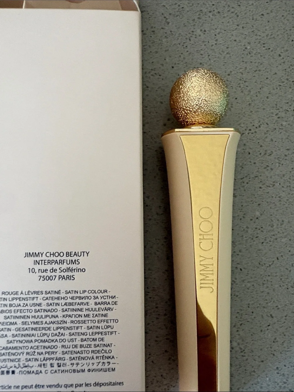 Jimmy Choo Satin Lip Colour English Rose NEW